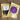 Two packages of duck sausages on a wooden surface, one with a purple label and one with a white label.
