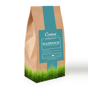 Content Haddock with Sweet Potato and Parsley Dog Food